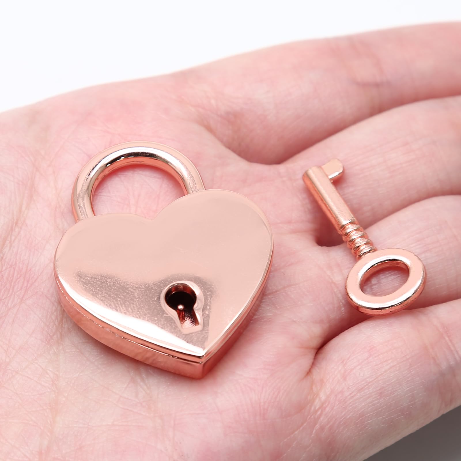 Altsuceser Mini Cadenas En Forme De Cœur Avec Clé Pour Agenda