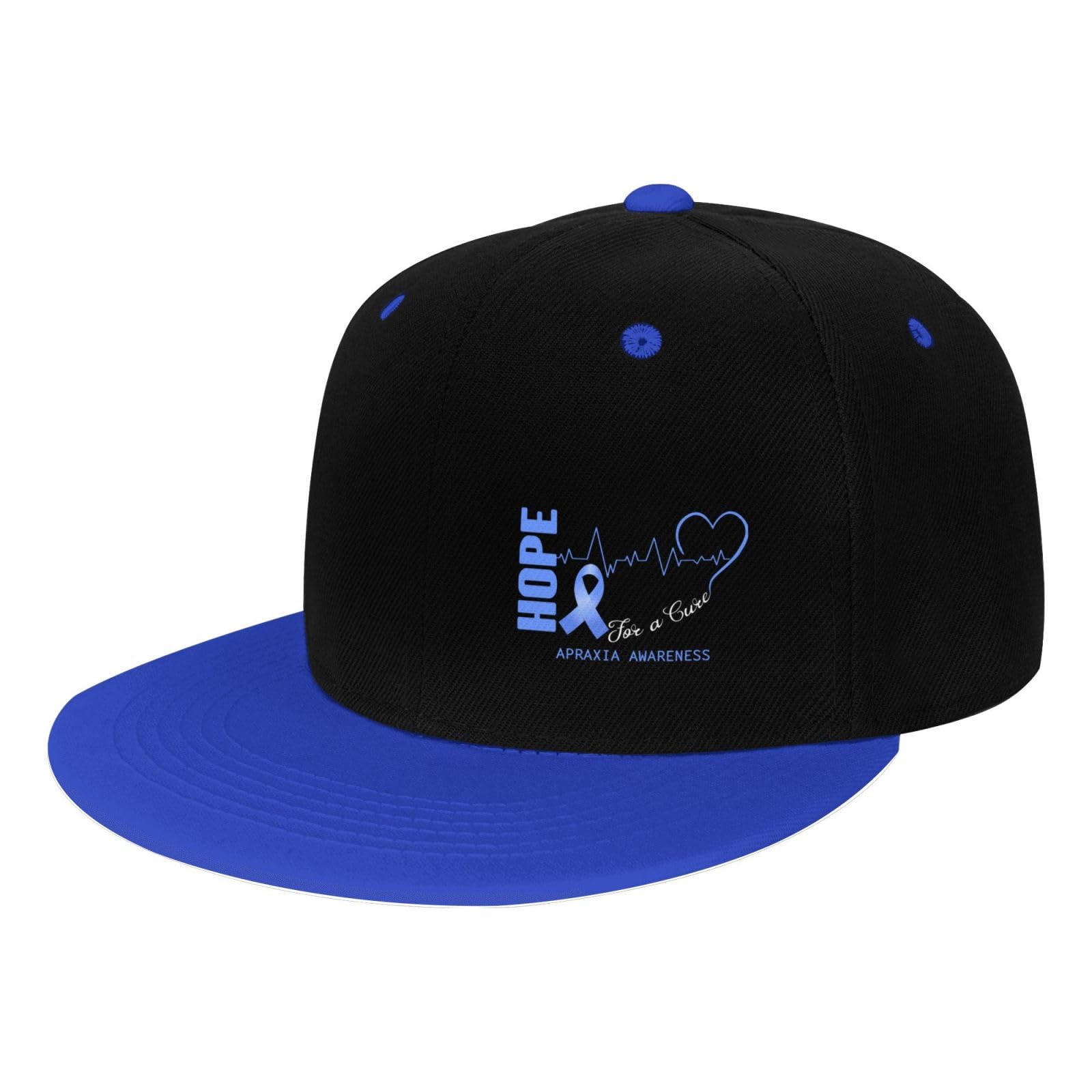 Hope for A Cure Apraxia Awareness Snapback Hats for Men Baseball Cap Trucker Flat Brim Hat Golf Hat
