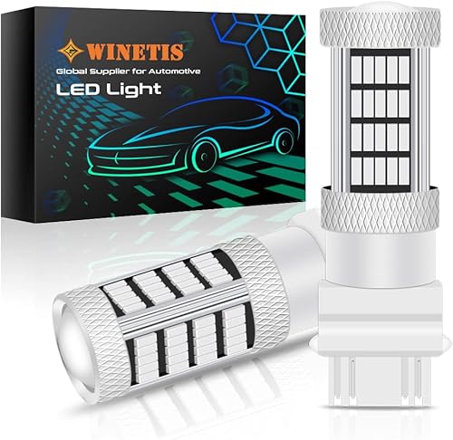 WINETIS Bombillas LED T25 3156 3157, 10000K, luces diurnas azules, luces de marcha atrás, DRL súper brillante 4114 3057 4157 3457 4057 reemplazo