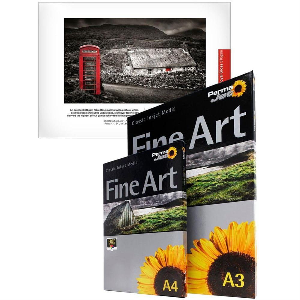 Permajet FB Royal Gloss 310gsm Printing Paper A4 - 25 Sheets, White