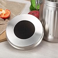 Vista 16 de 2.11Gallon 8L Carbon Steel Trash Can Door Compost Bin Wall Mounted 2 Ways Sliding Lid Compost Bin Countertop Kitchen Hanging Cabinet Door Trash Bin