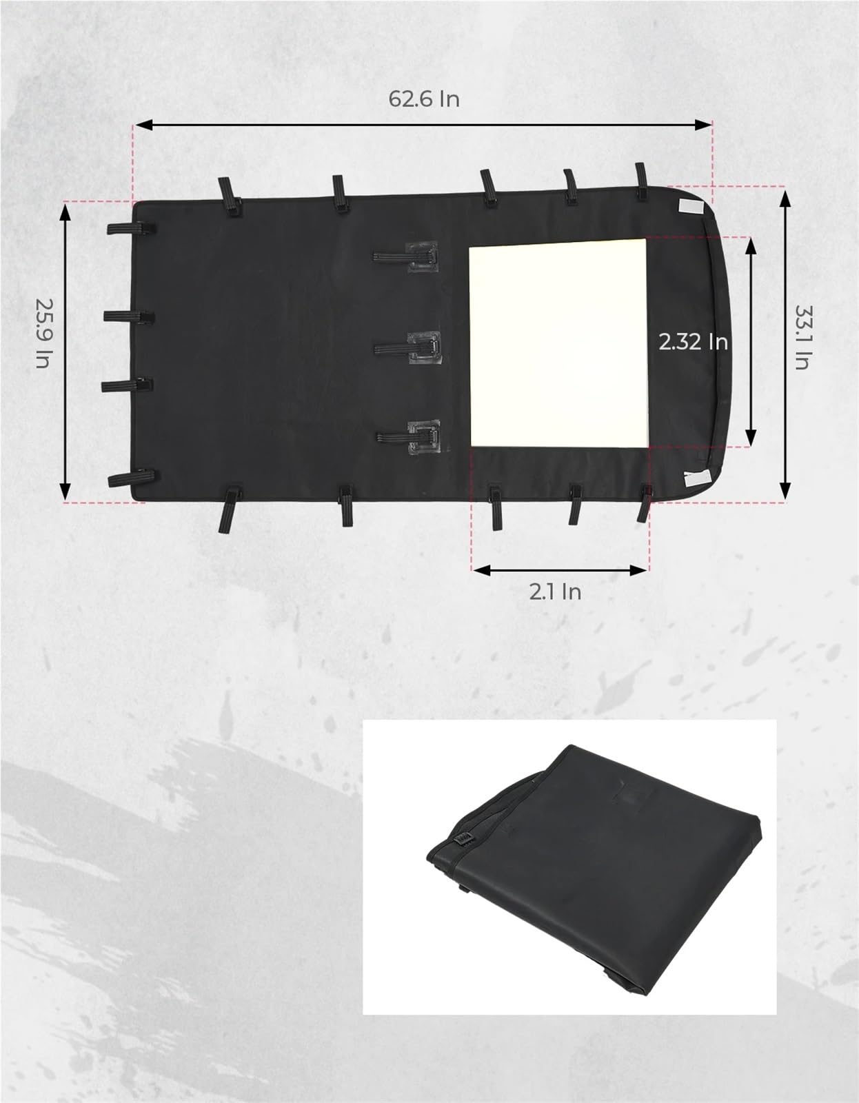 Toit Souple en Toile 1680D avec Pare-Soleil pour Polaris RZR XP 4 1000/4 Turbo / 900 2014-2022 2023 2883074