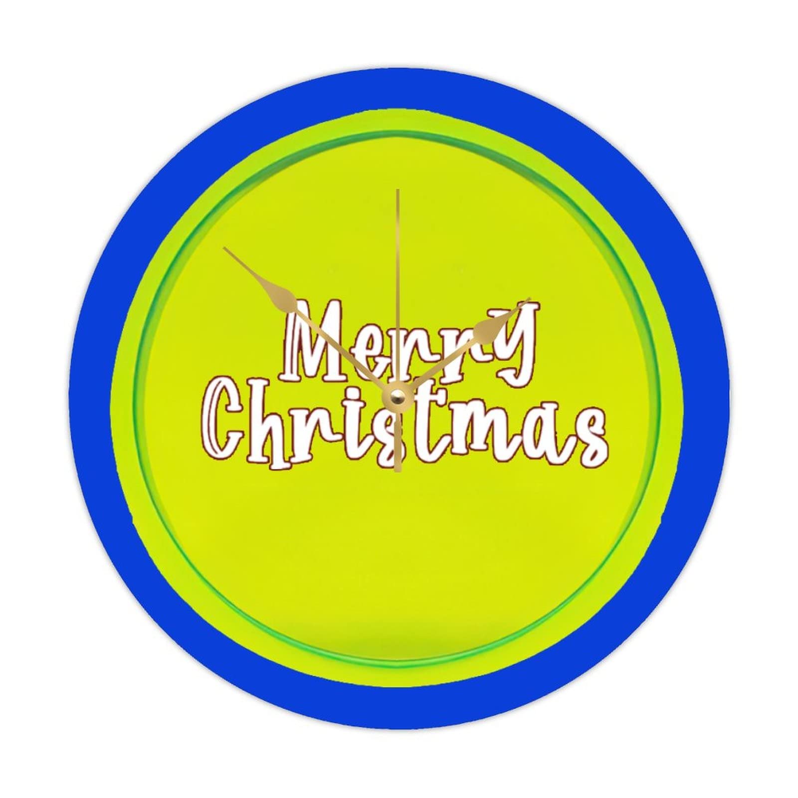 Horloge ronde en bois de Noël originale : cadeau pour les amateurs de sport et fêtes