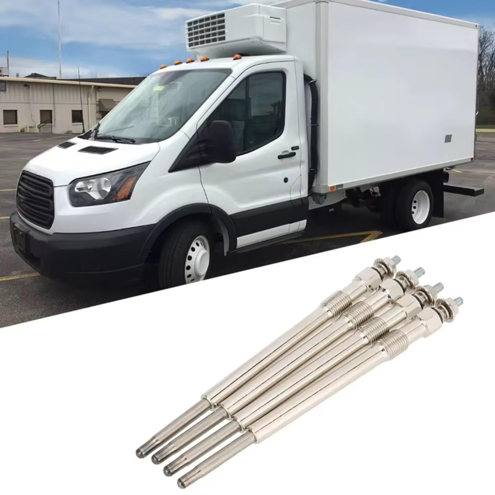 Bougies de préchauffage pour Fiat Ducato et Combi (2006) - Référence : 0250202130 - Kit de réparation de Chauffage auxiliaire (Bougies de préchauffage LR004377 Lot de 4)