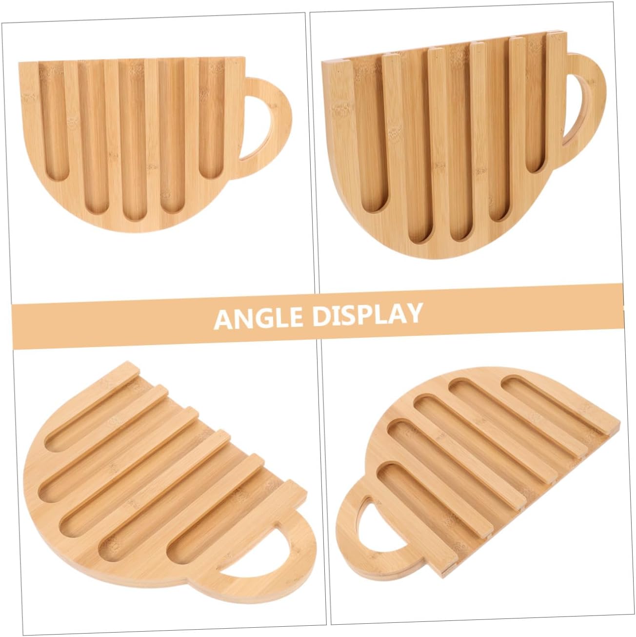 Cabilock Wooden Coffee Capsule Organizer Rack Vertical Storage Holder for Office and Home Coffee Stations Space Saving Display Stand Compatible with Espresso Machines Lovers