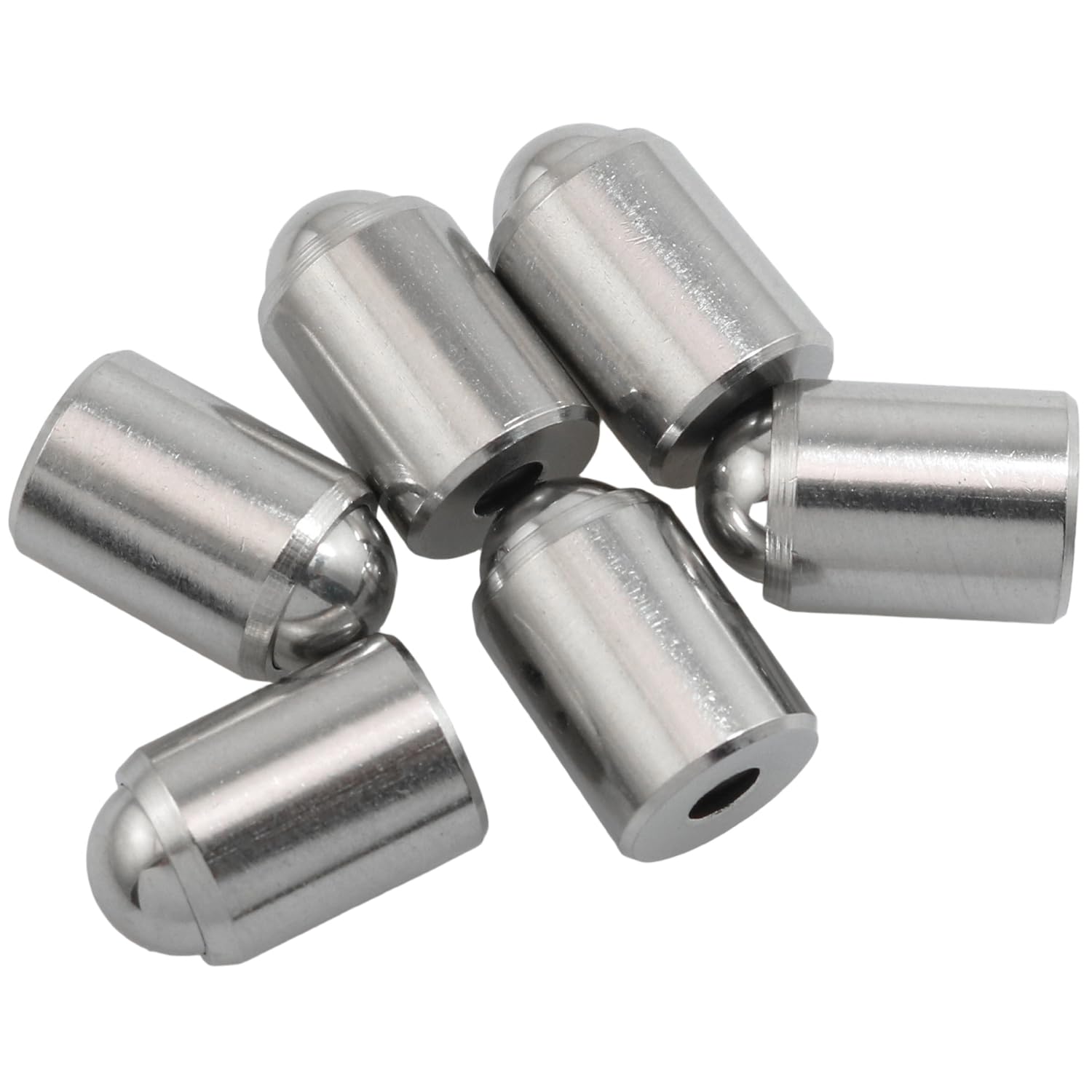 MEETOOT 6PCS 10x13mm 304 Stainless Steel Ball Head Spring Plunger Suitable for Mechanical Equipment Tooling Fixtures Furniture Drawers Cabinet Door