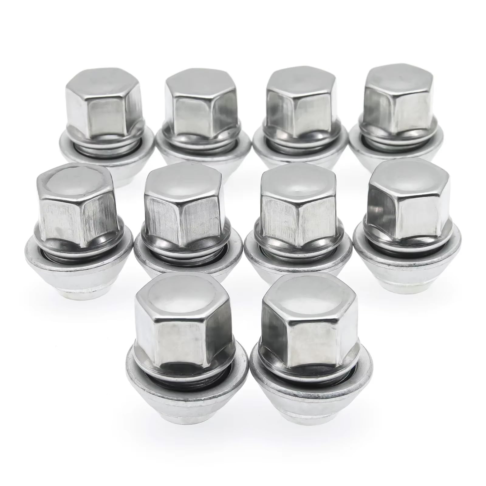 Ecrou Antivol Compatible Avec Ford Pour Kuga Pour KA Pour Mondeo Boulons De 19 Mm, Écrous De Roue En Acier Allié, Écrous De Roue En Acier Allié M12x1,5(10 PCS)