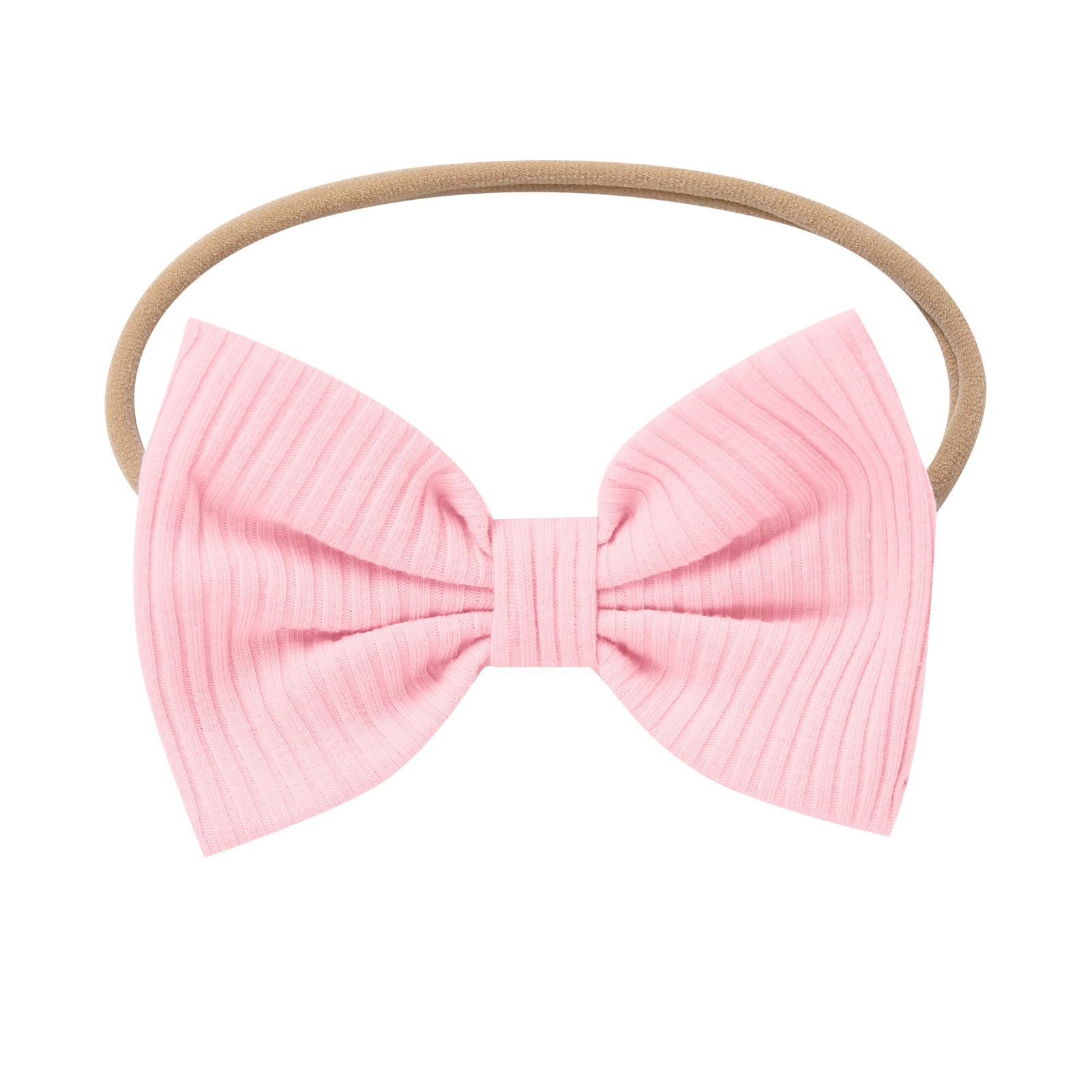 Odizli Vestito per bambine per il primo compleanno, con maniche svolazzanti, in maglia a costine, con tulle ricamato + fascia per capelli per servizio fotografico