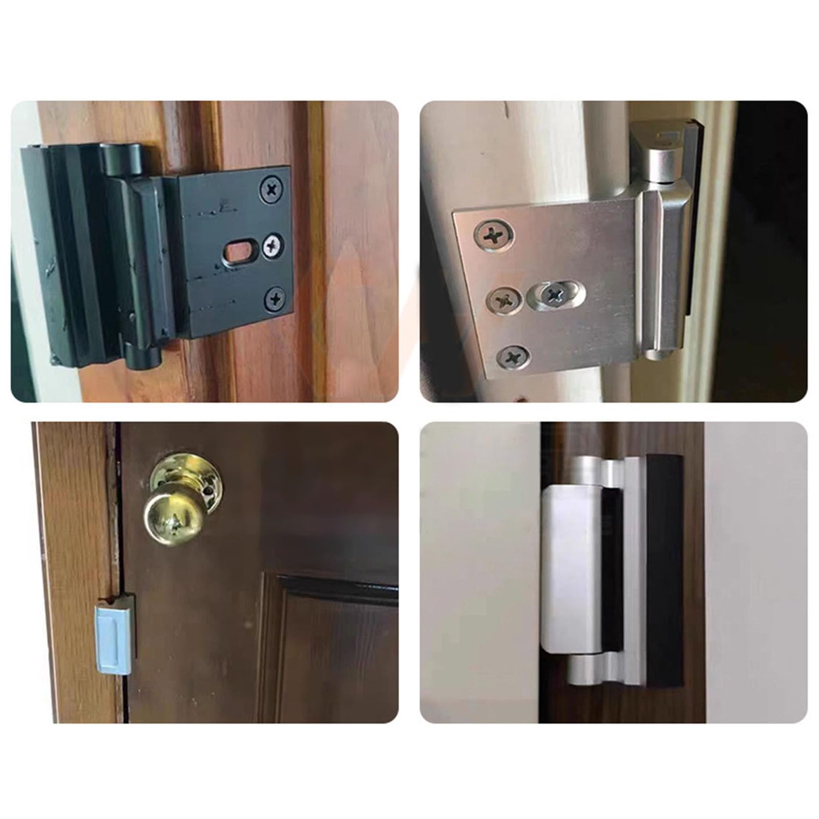 Cerradura de seguridad para puerta de seguridad para niños, dispositivo de seguridad de metal, seguro para el hogar, cerradura de puerta, actualizaciones, casa de seguridad a prueba de niños