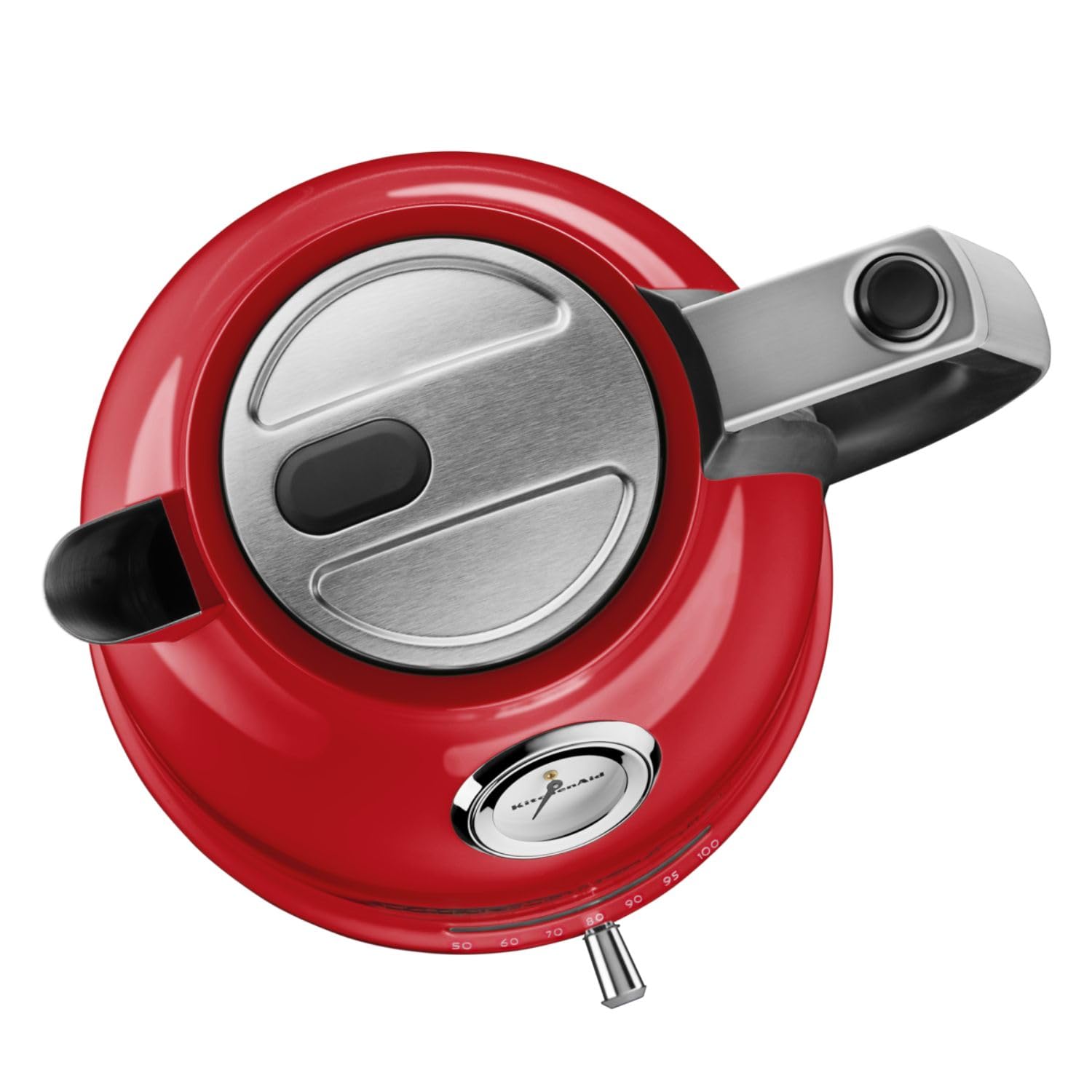 Kitchenaid Bollitore ad acqua 1,5 Litro - Artisan - Bollitore in acciaio inox con indicatore di temperatura - 2400W - Rosso Imperiale