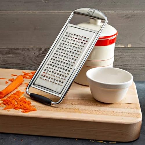 Miniatura 2 de Kings County Tools Ralladores de cinta para cocina de mano  Mango ergonómico  Rallador de queso plano de mano  Herramienta Zester de limón  Pie de