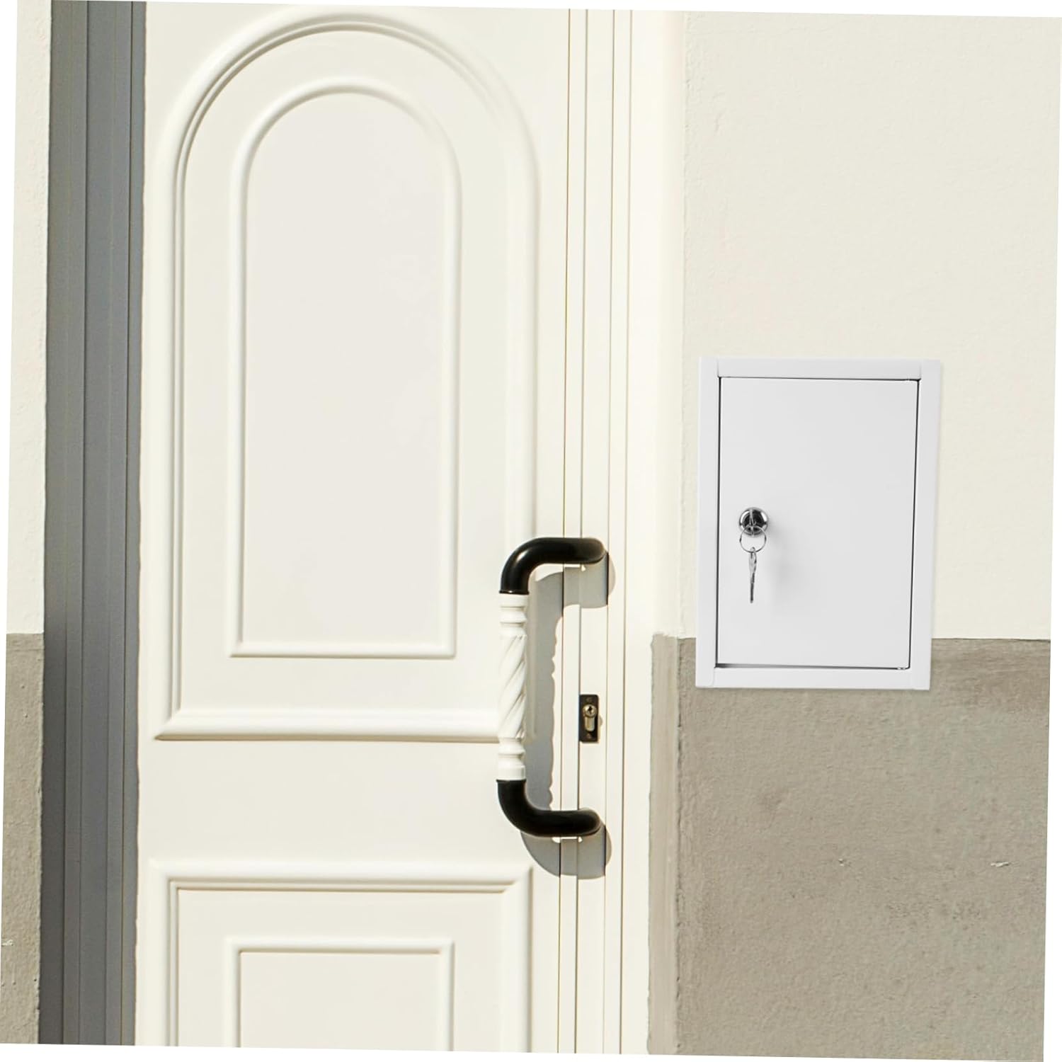 Ciieeo Locking Milk Box for Outdoor Use Wall Mounted Box Design Space Saving Container for Milk and Mail Convenient Home Supplies