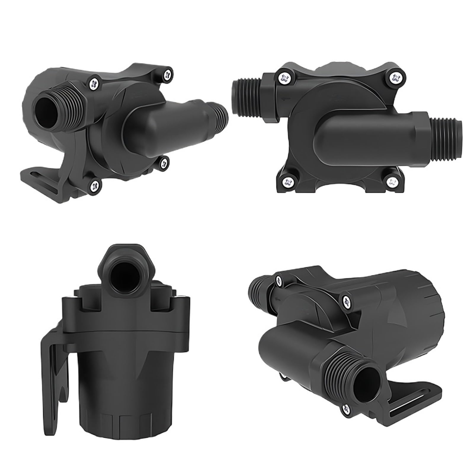 TKJBHGPK Cichy bezszczotkowy silnik o regulowanej prędkości DC12/24V 2100/2400L/H cyrkulacyjna pompa zanurzeniowa, opcjonalny adapter IP68 (adapter EU_1260S EU)