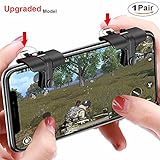 Mobile Game Controller for PUBG(The Newest) Aim and Capacitive Sensitive Press Shooting Buttoms L1 R1 for PUBG/Knives Out/Rules of Survival, Mobile Phone Joystick for Android iPhone IOS 1 Pair