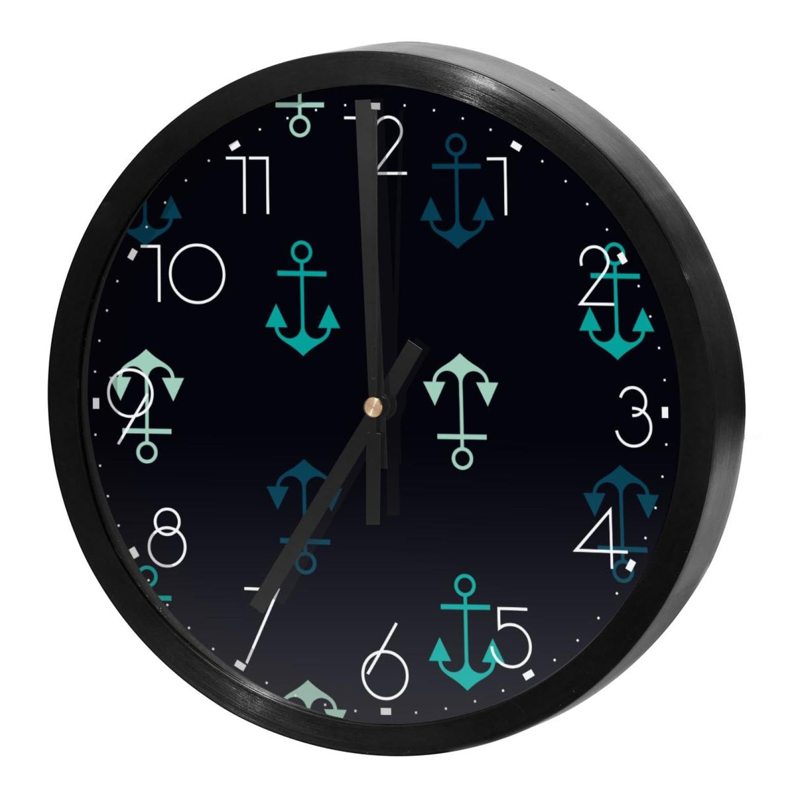 Horloge murale silencieuse décorative ancre marine pour votre bureau
