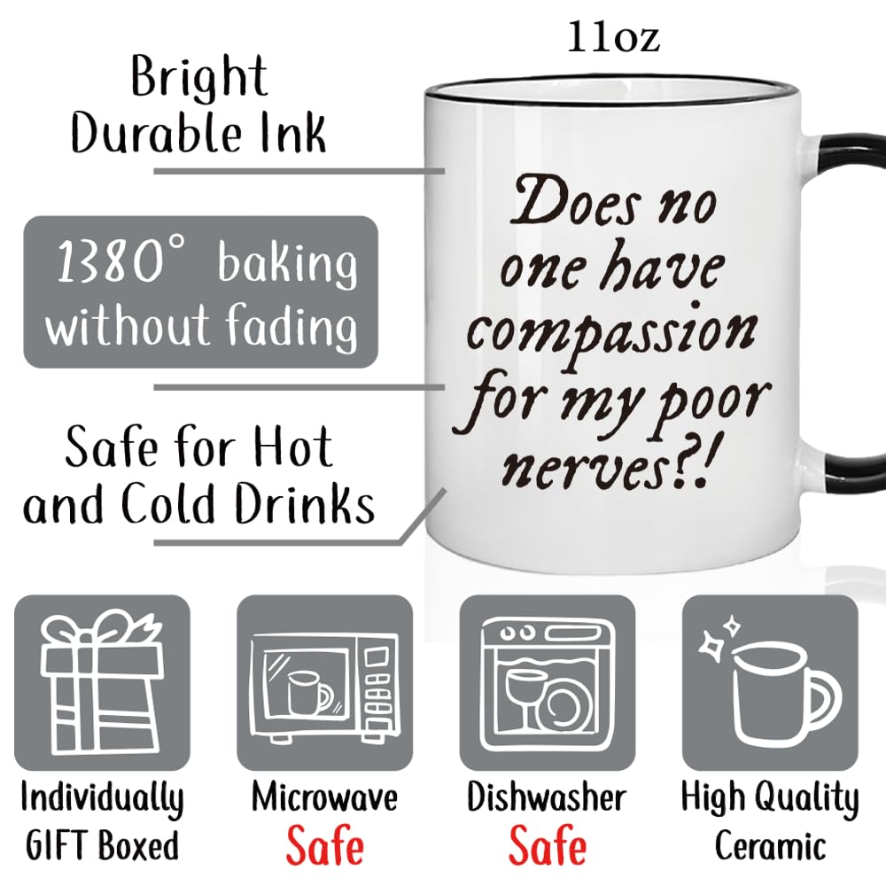 Pride and Prejudice Mug Gifts for Book Lovers, Jane Austen Mr Collins Quote Gifts for Book Lovers, Funny Literary Gift for Readers, Birthday Graduation Gift for Jane Austen Fans 11oz