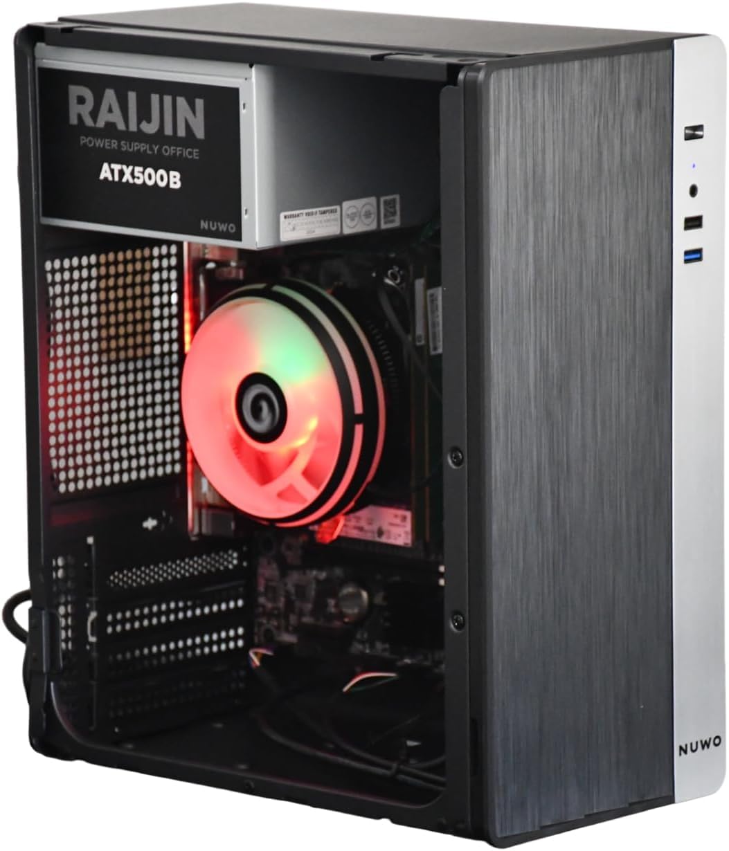 Pc Fisso i5 intel core Cpu fino a 3.80ghz, 16gb Ram, Ssd da 500gb, Wifi Incluso USB, Windows 11 Pro, Office 2019, Computer PC Desktop completo per ufficio,casa pronto all'uso