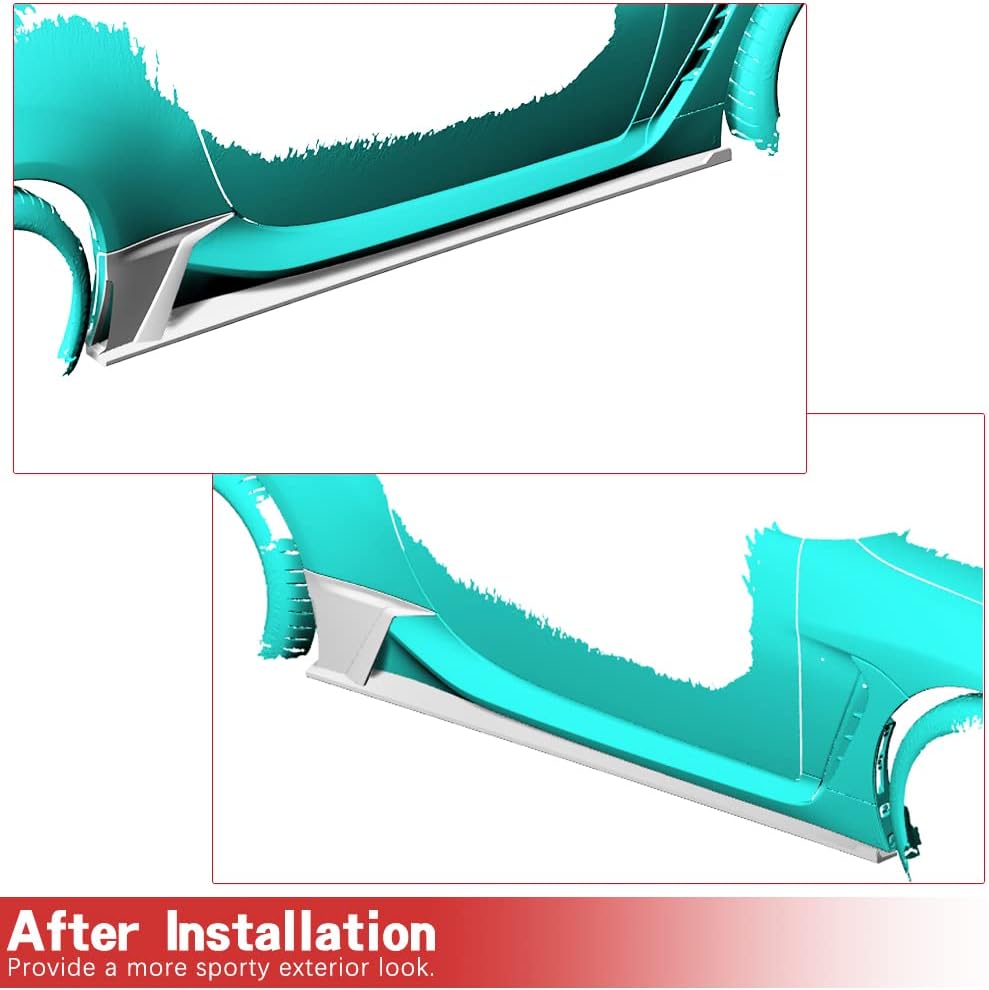 Carbon Fiber Side Kirts for Toyota GR86 Subaru BRZ Coupe 2 Door 2022-2023 Rocker Panels Guard Extension Replacement Spoiler Body Kit