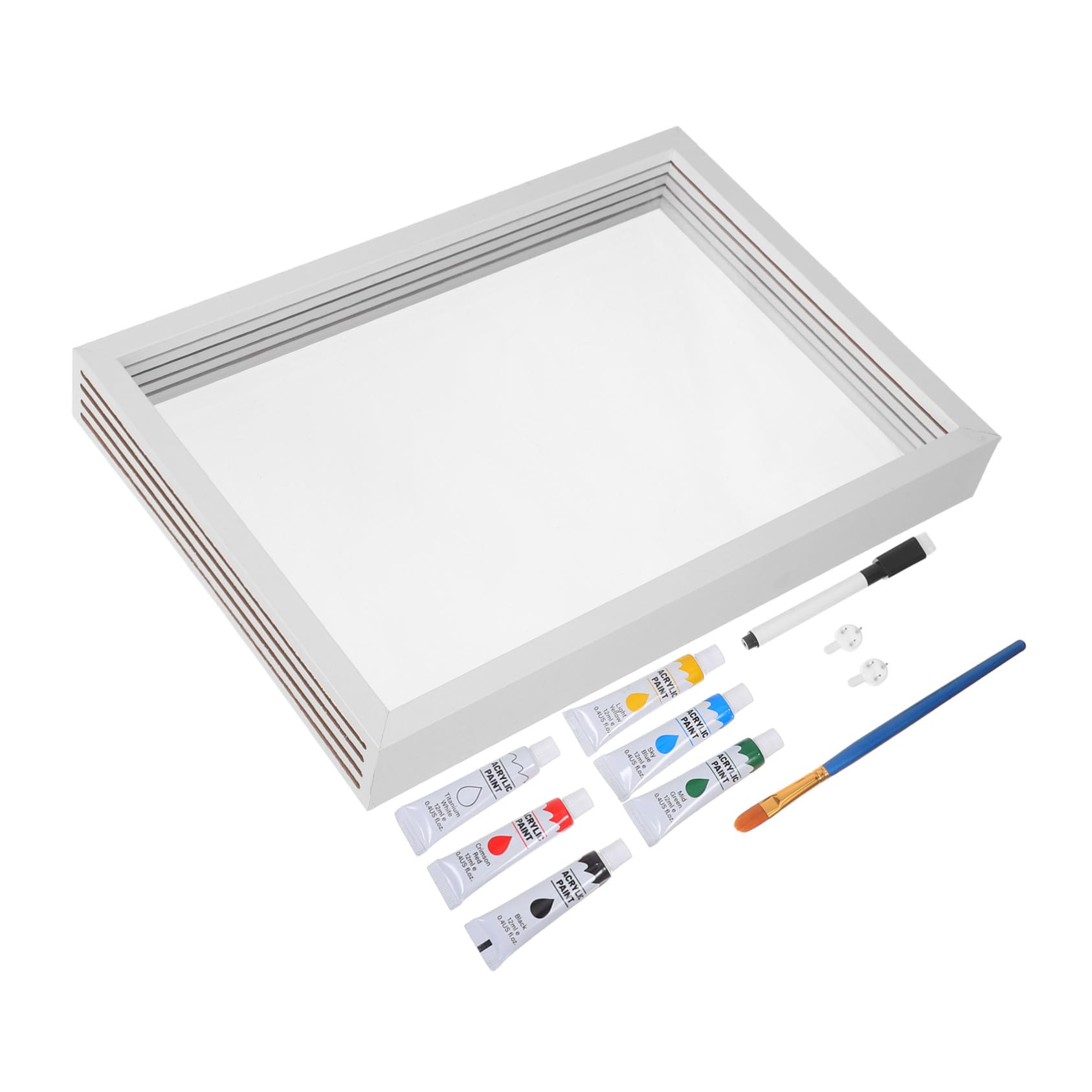 Alipis Kit De Manualidades Huellas De Manos Para Familias Marco De Fotos De Madera Diy Para Huellas De Manos y Pies Para Decorar El Hogar El Aniversario De Pareja