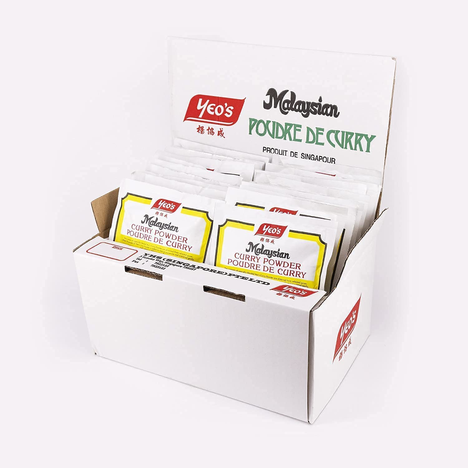Yeo's Malaysian Curry Powder (24 Pack) No Preservatives, Gluten Free
