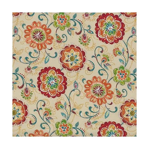 Pillow perfect bright floral indooroutdoor accent throw pillow plush fill weather and fade resistant lumbar 115 x 185 tan fanfare 2 count  urban country home decor