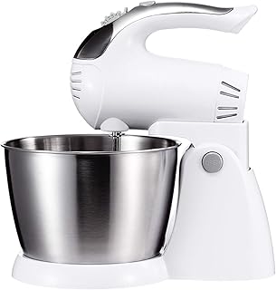 SHBV Robot Menager Robot Pâtissier,300w Cuisine Électrique Mitigeur avec 3 L Bol De Batteur 2 Crochet De Pâte 2 Fouet pour Pâte à Pâtisserie Beater