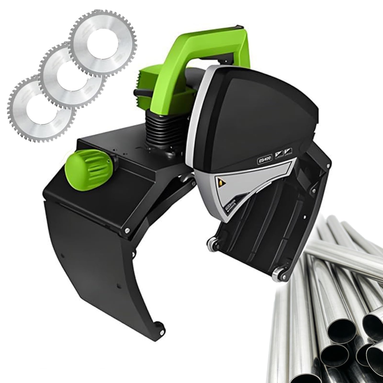 Cortador eléctrico de tubos, cortador de tuberías preciso con velocidad y diámetro ajustables para cobre, acero, PVC, solución de corte rápido ligera sin chispas