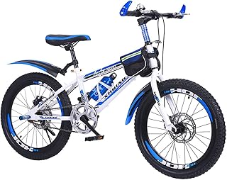 Axdwfd Kids Bike 20 Inch Shock-absorbing Bicycle, 21-speed Gear, Front Fork Suspension, Children's Bicycles For Boys And Girls Bicycle