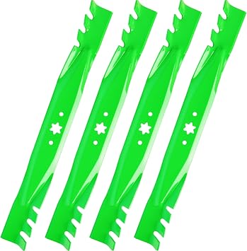 42 Deck Mulching Blades 942-0616 942-04126 742-0616 942-04308 742-04126 942-04308-X 942-04126-x Fits Cub Cadet Troy Bilt Pony Bronco LT42 ZT1 RZT-L42 XT1 Mower 4 PCS