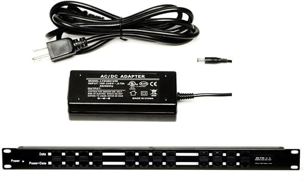 PoE Texas POE-12-24v60w | 12 Port Passive PoE Injector - Power Over Ethernet with 24 Volt 60 watt Power Supply for Ubiquiti, Mikrotik and Similar Devices