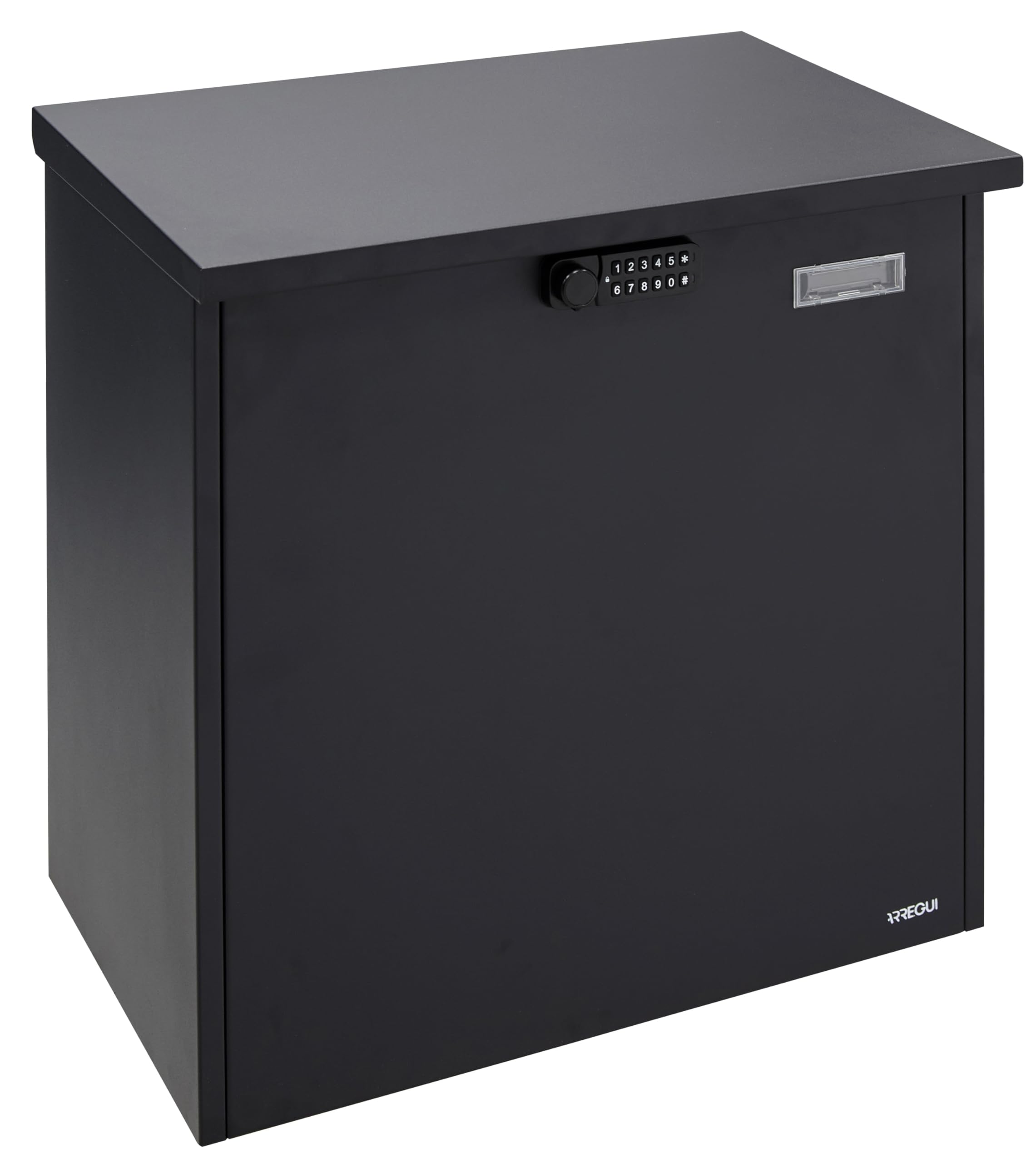 ARREGUI Bigpack Electronic Base EP2104E Single Parcel Box with Electronic Opening | Steel for Large Parcels (Max: 47x46x24cm) | Online Shopping | Black