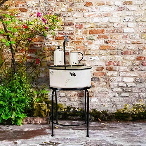 Alpine Corporation YHL168 Indoor/Outdoor Floor Antique Metal Sink Fountain thumb #1