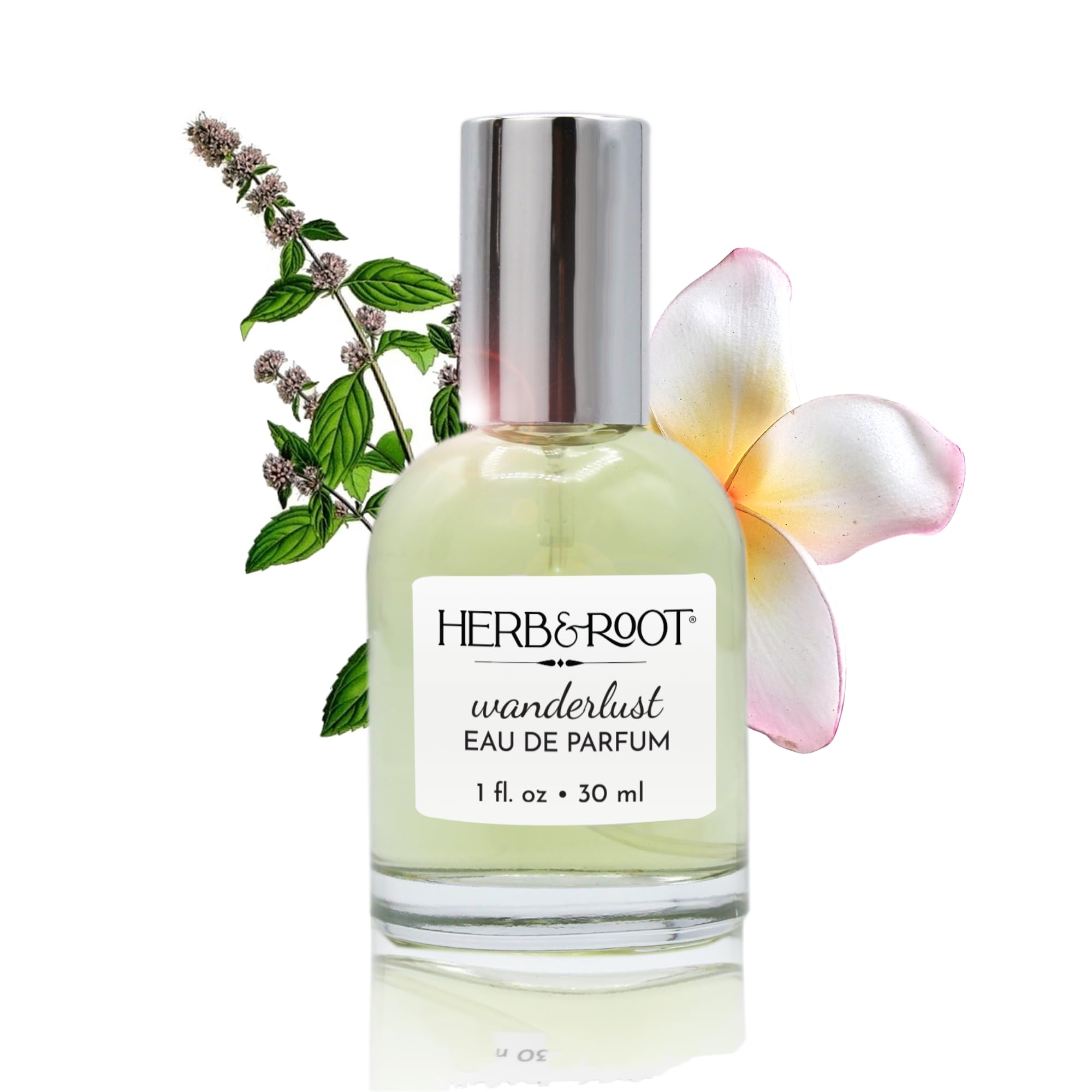 Herb & Root Patchouli Frangipani Eau de Parfum: Long Lasting Perfume for Women & Men, Earthy Scent, Womens Fragrances, 1 oz