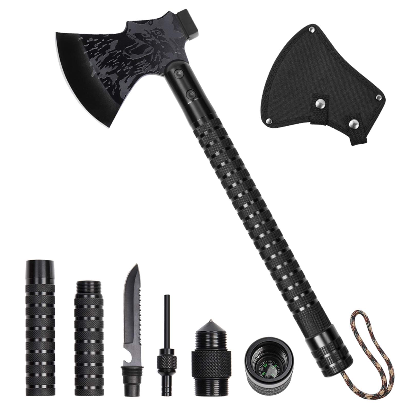 Amazon | キャンプ ステンレス 斧 シース付き 18インチ マルチ Amazon | キャンプ ステンレス 斧 シース付き 18インチ マルチ