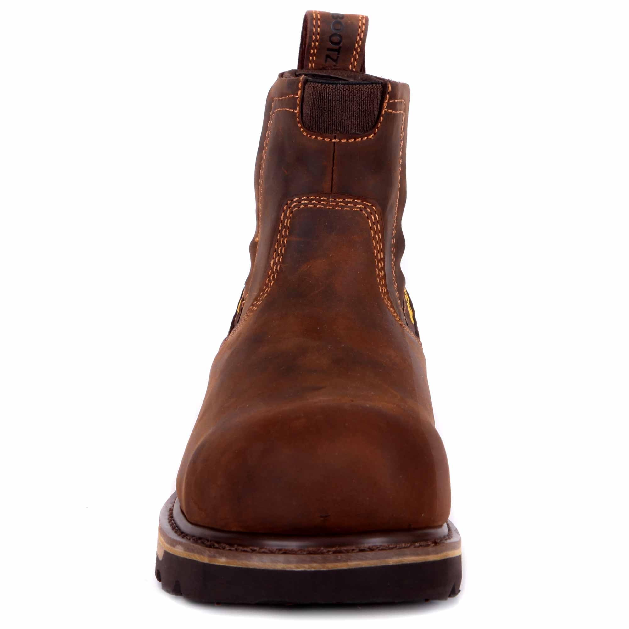 Buckbootz B1180 Buckler Sicherheitsstiefel, leicht, wasserdicht, dunkelbraun, 43 EU Large