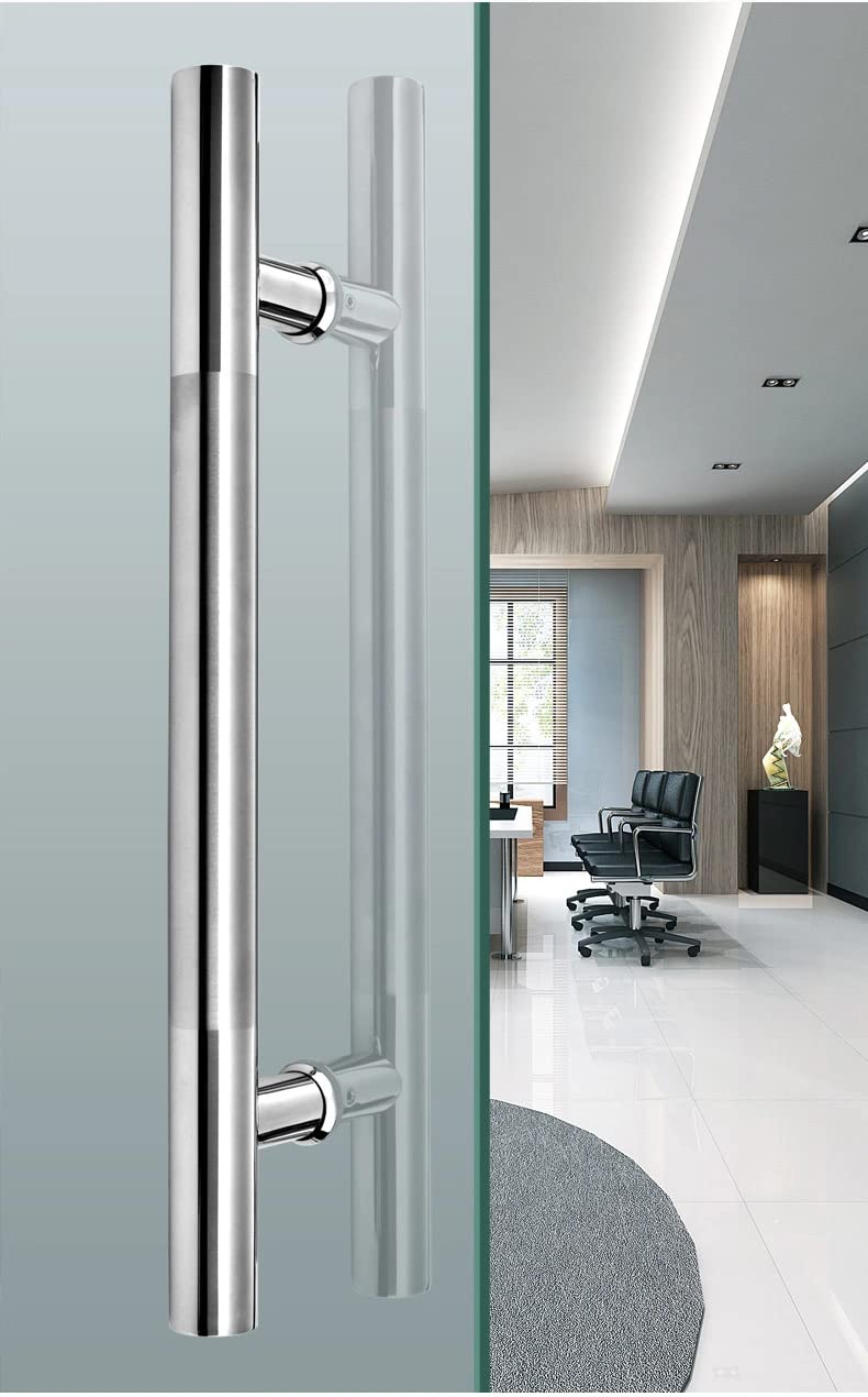 Stainless Steel Glass Door Handle 18 Inch | Door Push Pull Handle for Home, Office Door-image-33