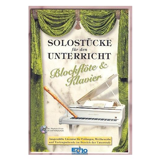 Partituras para flauta dulce – Piano – con CD [Notas/Partituras]