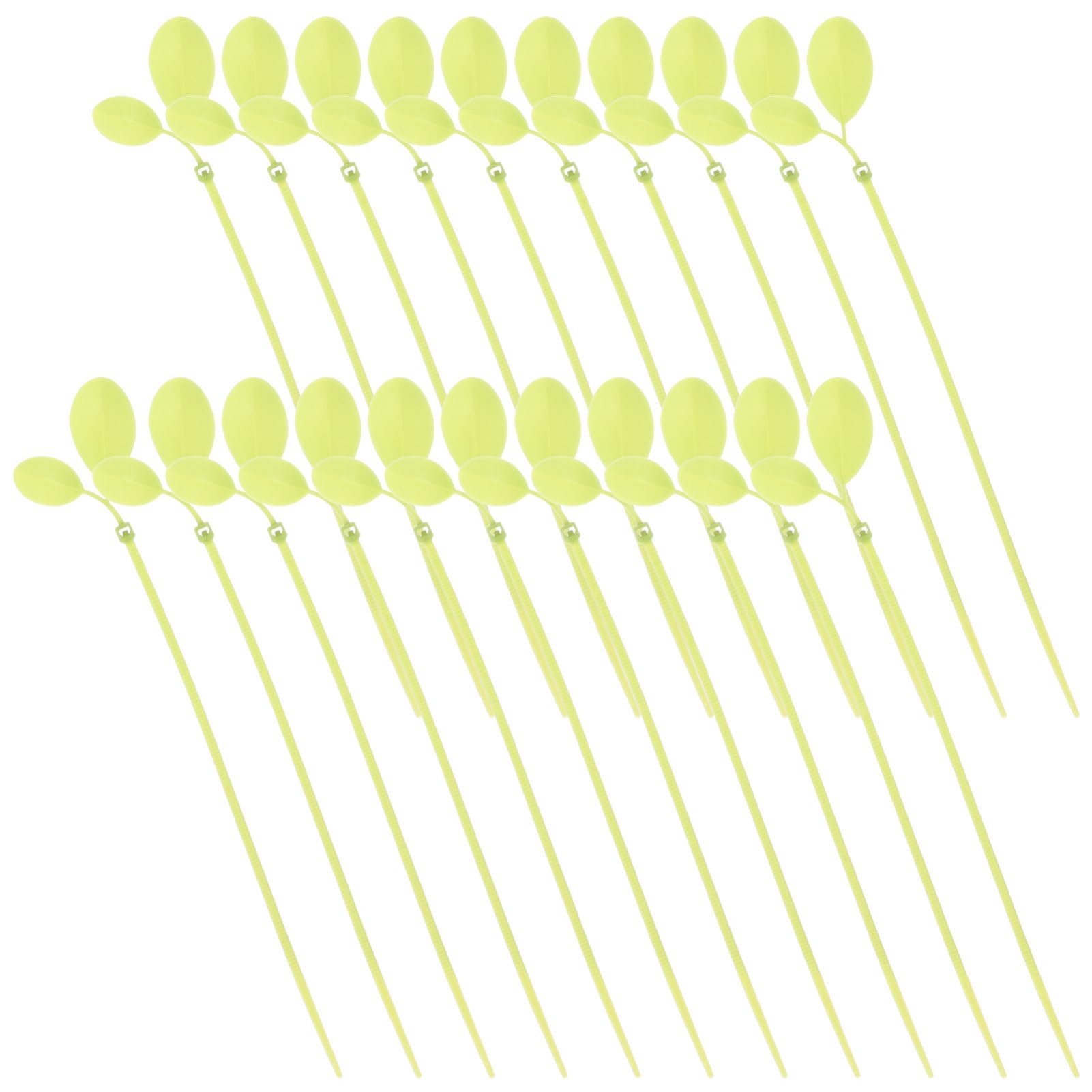 DOITOOL 4 Sätze Simulierte Blattbindung Kabelbinder Für Drähte Mehrzweck-kabelbinder Farbige Cable Tie Reißverschluss Strapazierfähig Plastik Green 100 Stück * 4