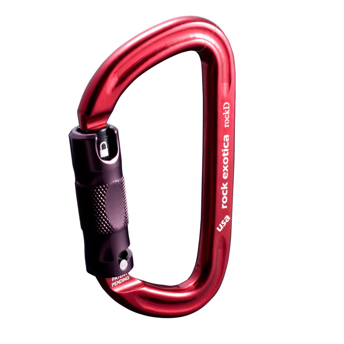 Rock Exotica rockD Auto-Lock Carabiner - Heavy Duty Locking Carabiner for Rock Climbing and Professional Climbing Gear and Industrial Use – Made in USA