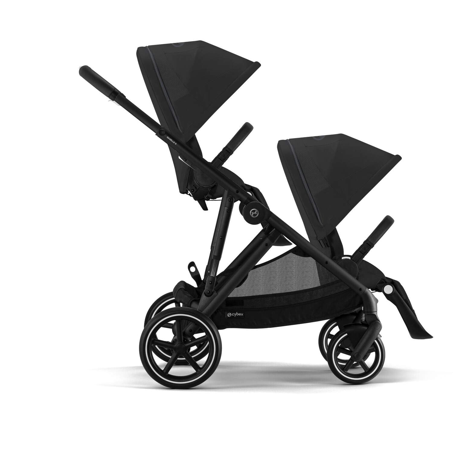 Cybex eGazelle/Gazelle S Second Seat, Moon Black with Black Bumper Bar