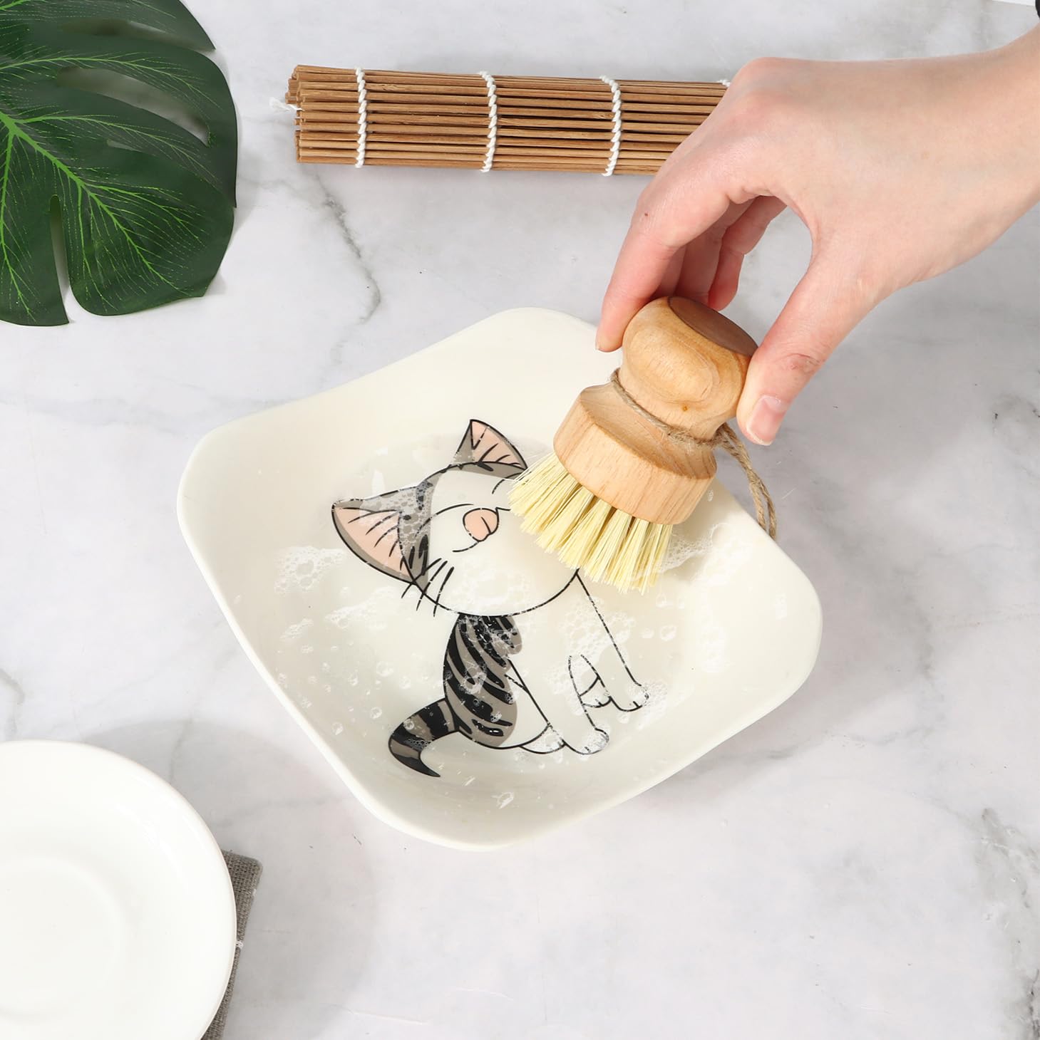 Lot de 2 Brosses à Champignons pour Légumes et Vaisselle