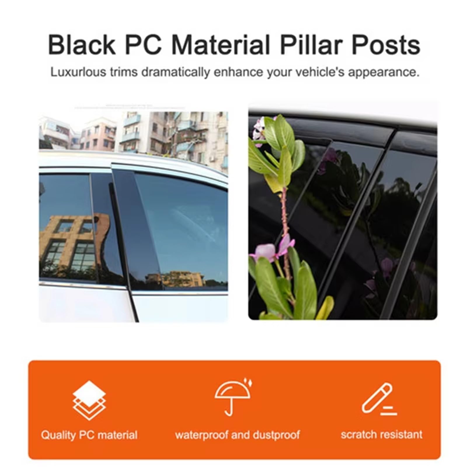 Garniture Pilier B Auto Compatible Avec VW Pour Polo 5 Portes