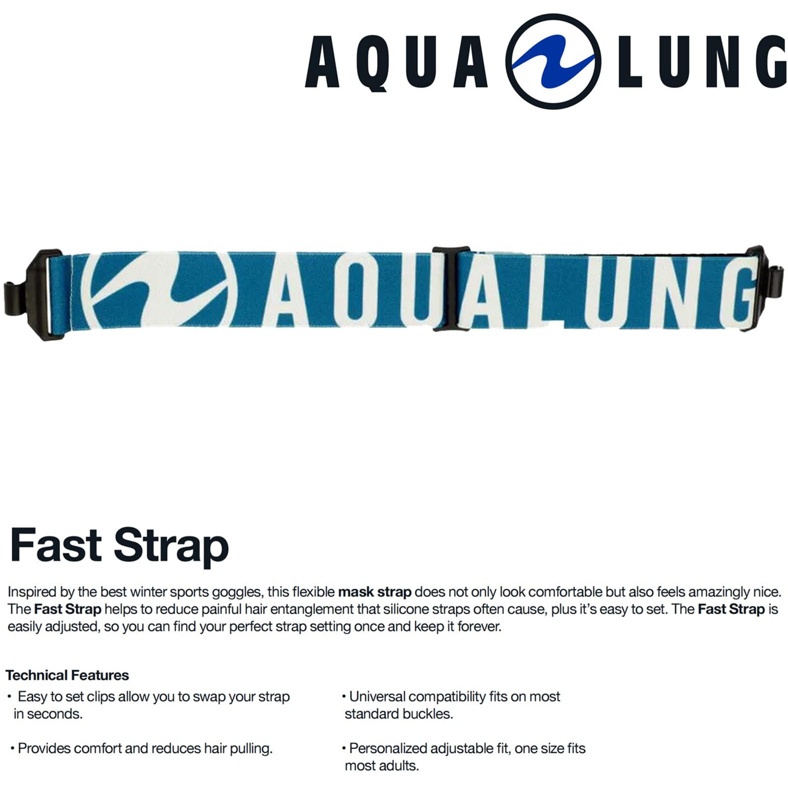 Aqualung Fast Strap Accessories Unisex - Adulto