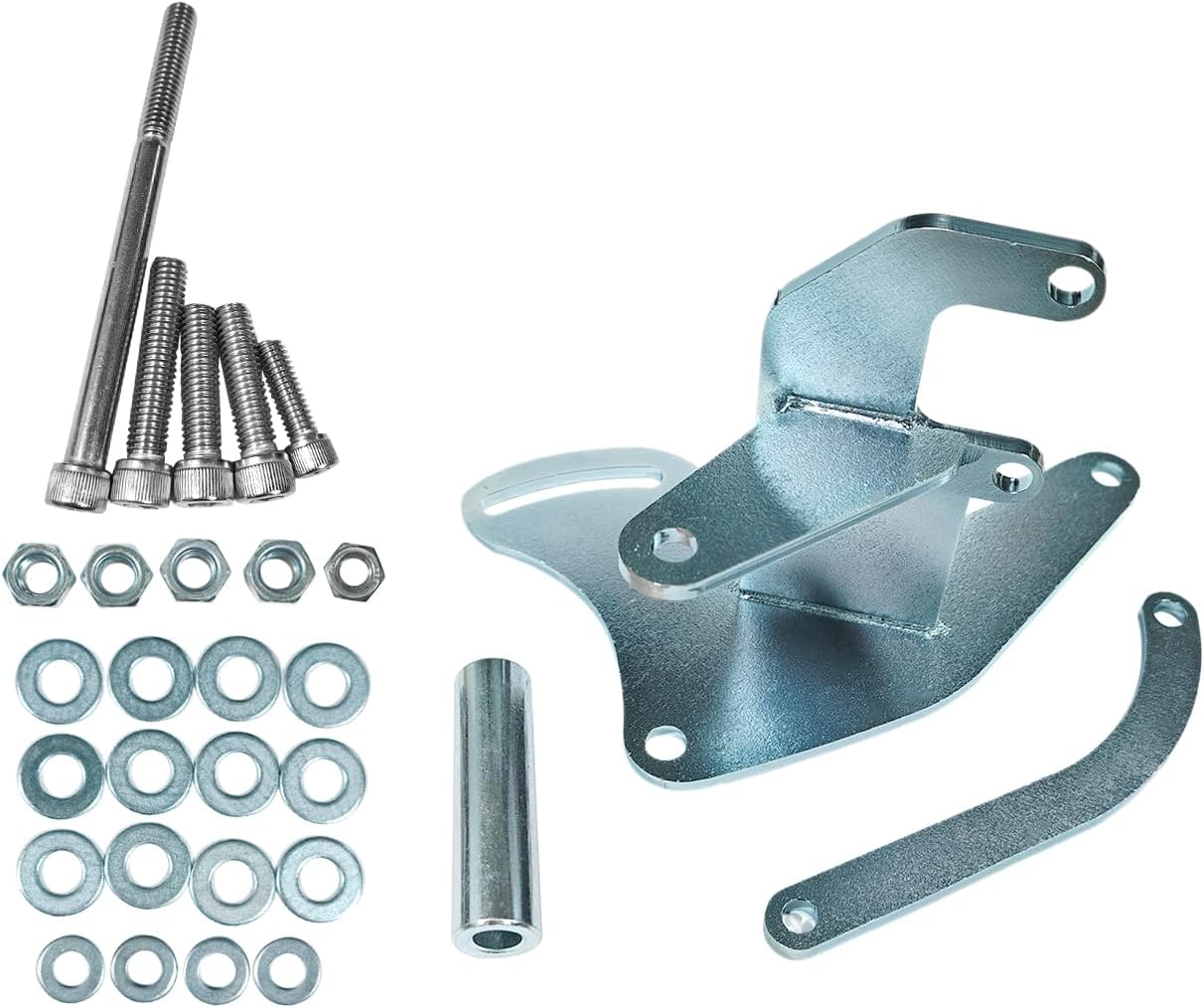 A/C Compressor Bracket, Air Conditioning Compressor Bracket Passenger Side Top Mount Fits for Small Block Chevy 283, 305, 327, 350