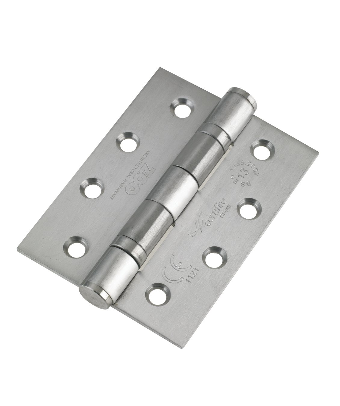Zoo Hardware Silver Zhs43 Zhs43sc Ball Bearing Hinge, 102X76x3mm, Set Of 2 Pieces