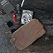 Hide & Drink, Large All Purpose Dopp Kit Utility Bag, Waxed Canvas, Handmade, Honey Bourbon