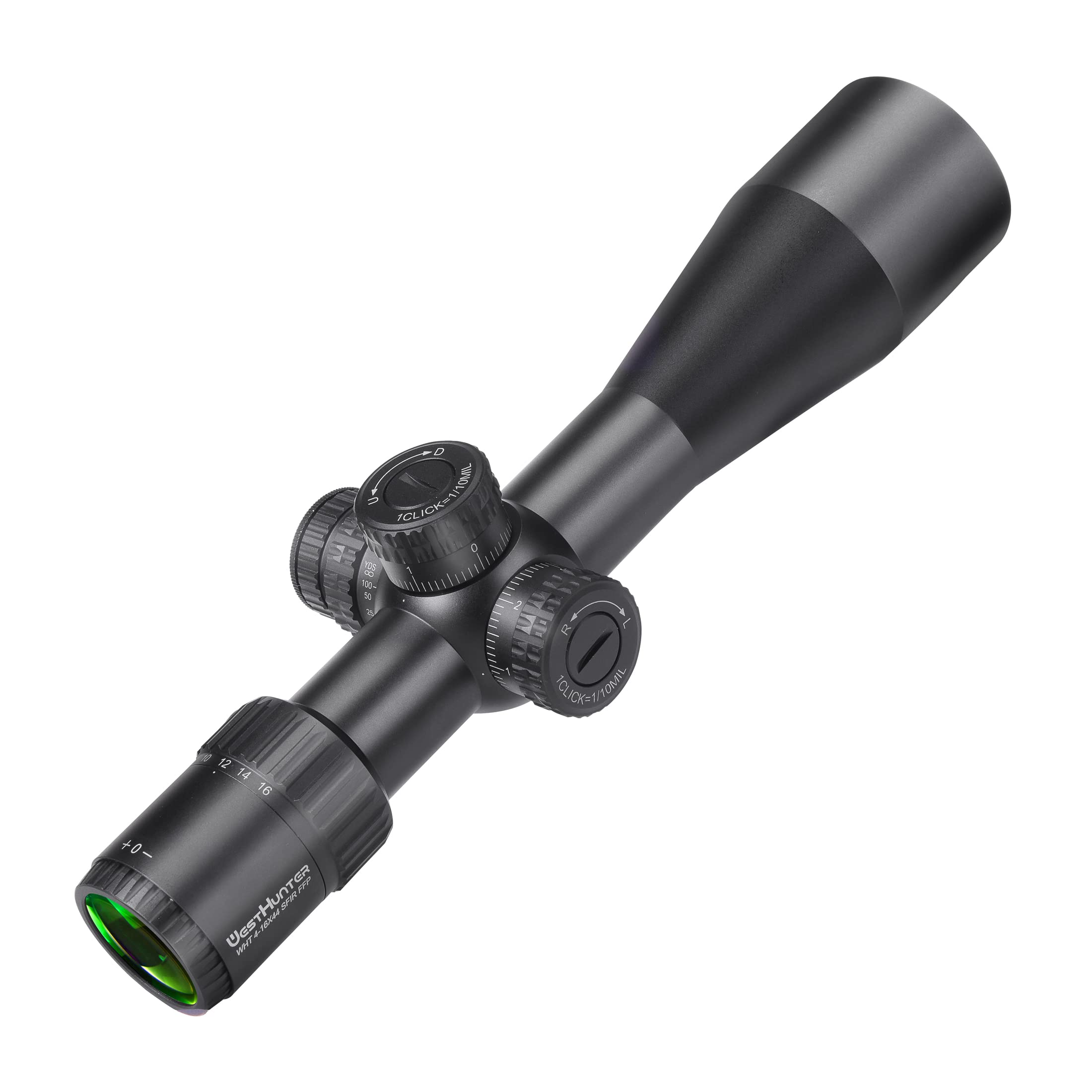 WestHunter Optics Wht 4-16x44 SFIR FFP Precisión Miras Telescópicas, Exclusivo para Competiciones Deportivas de Larga Distancia | Picatinny Shooting Kit A