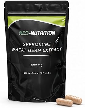 Spermidine Supplements for Men | 600mg Wheat Germ Extract 60 Capsule