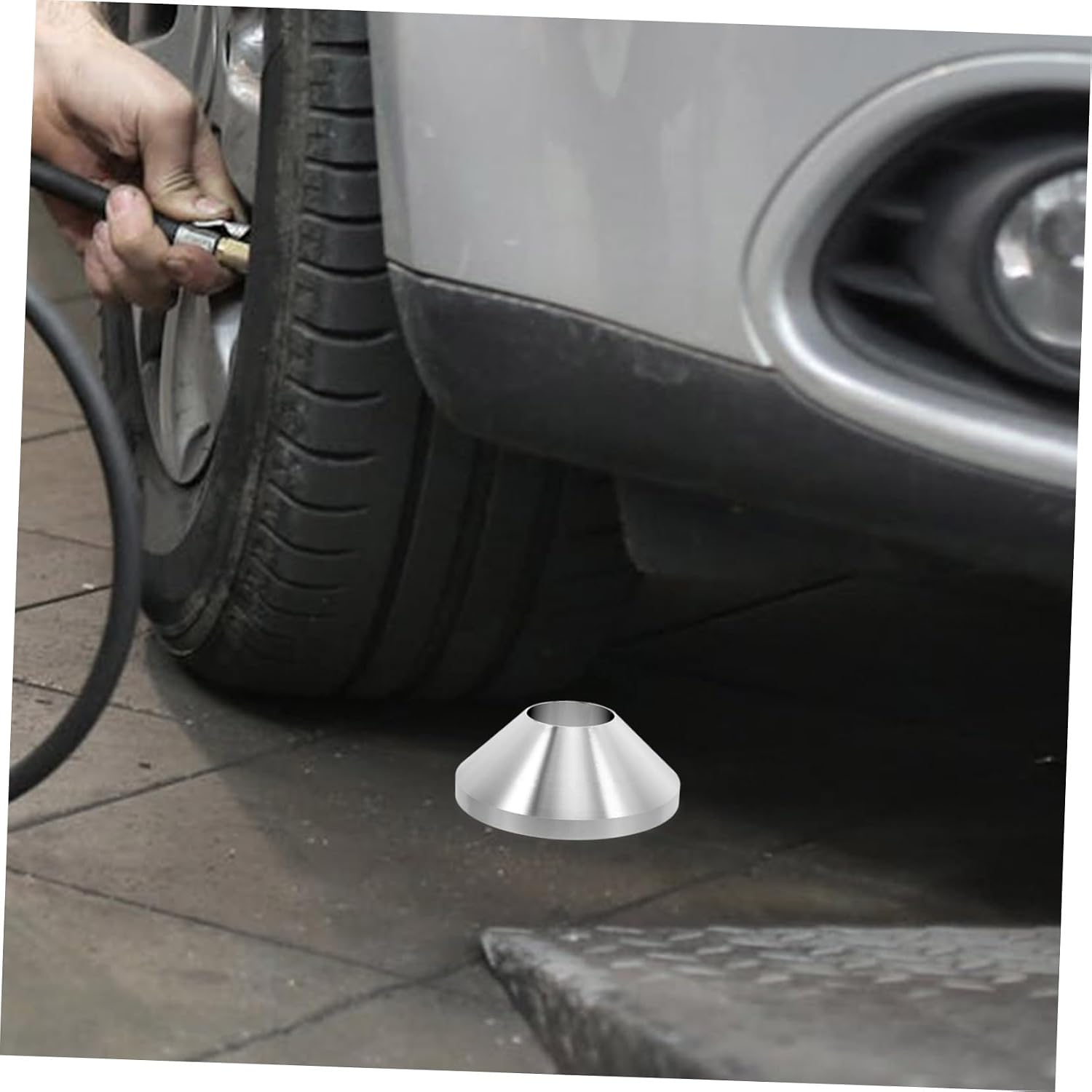 Manual Tire Changer Centering Cone Tool Durable Design for Quick Tire Changes Compatible with Hub Openings for Trailers and Motorcycles