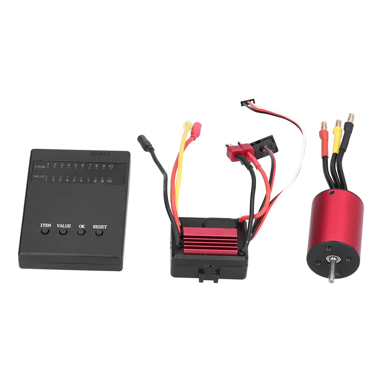 2838 4500KV 4p Motor sin escobillas+tarjeta de programación 35A Brushless ESC+para 1/14 coches RC